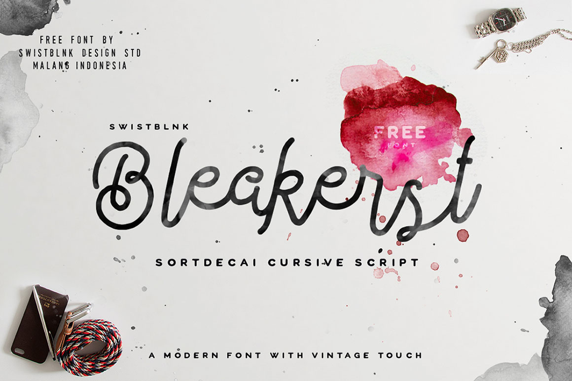 bleakerst script font