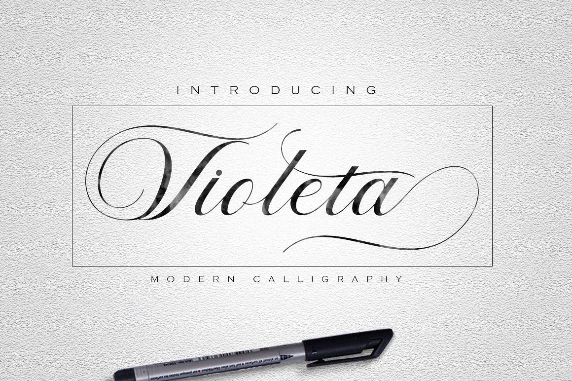 violeta script font
