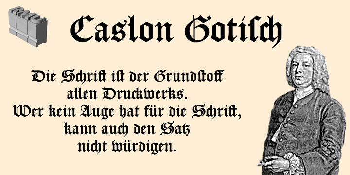 Caslon Gotisch Font Family Befonts Com