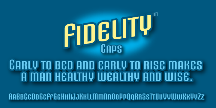 Fidelity Caps Font Befonts Com
