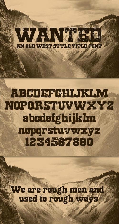 Wanted A Old West Style Title Font Befonts Com