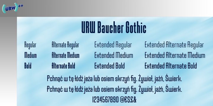 baucher gothic urw bold extended