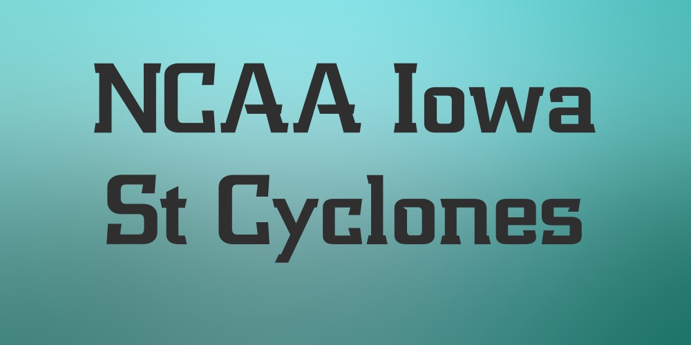 Ncaa Iowa St Cyclones Font