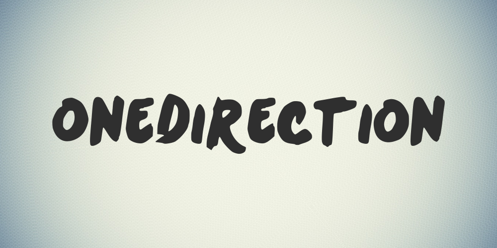 One Direction Logo Font