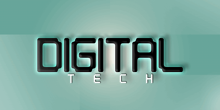 Digital tech font - Befonts.com