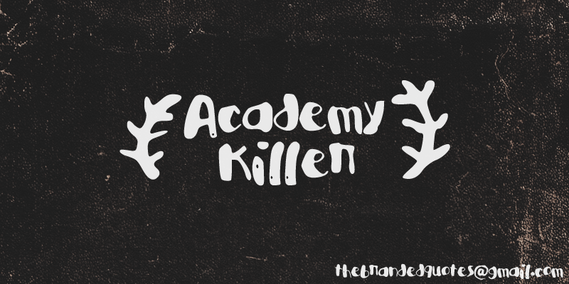 Academy Killer font - Befonts.com