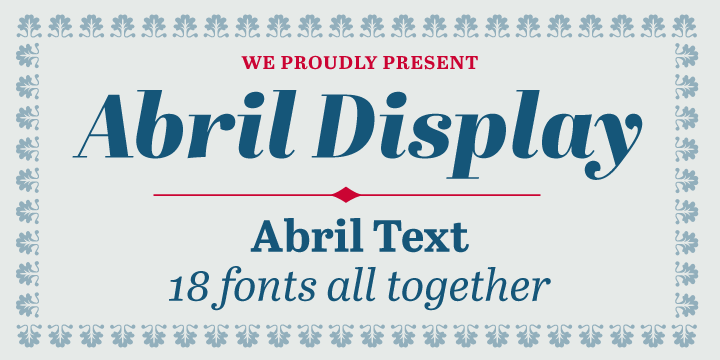 Abril - Download Free Font