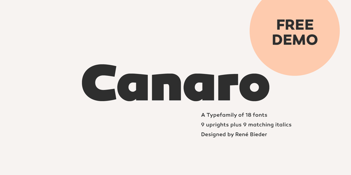 canaro font family