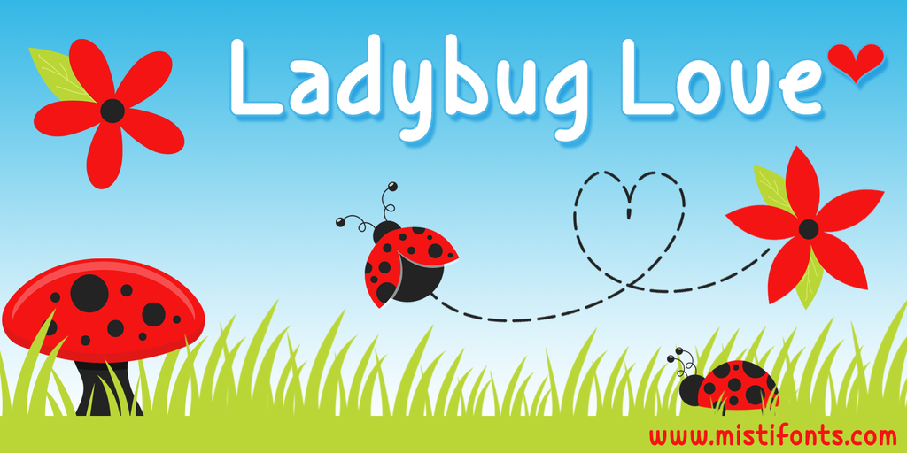 Ladybug Love Font - Befonts.com