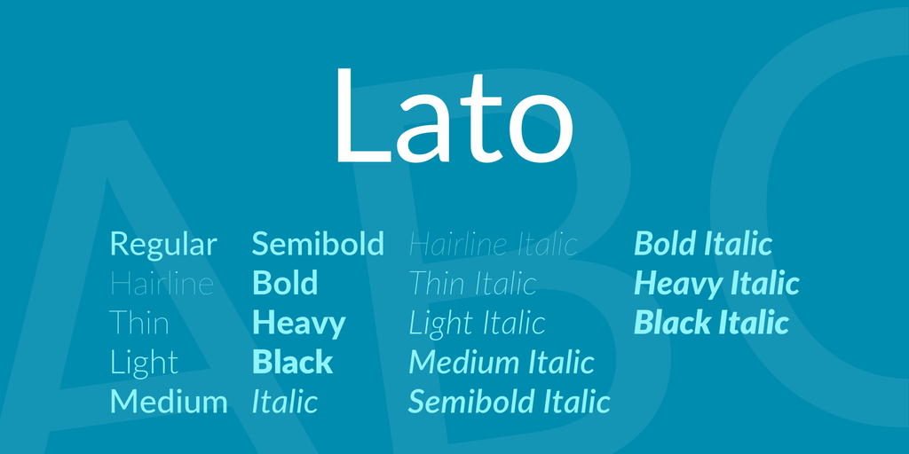 Lato Font Family - Befonts.com
