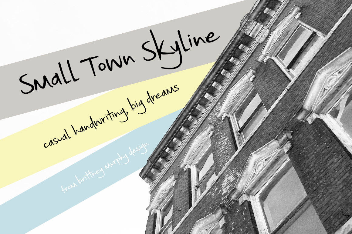 Free Small Town Skyline Script Fonts