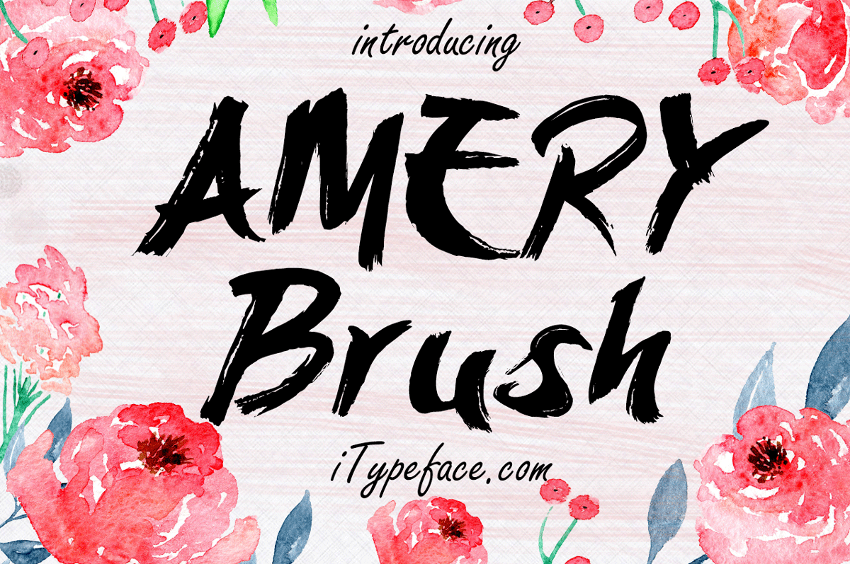 Free Amery Brush Script Fonts