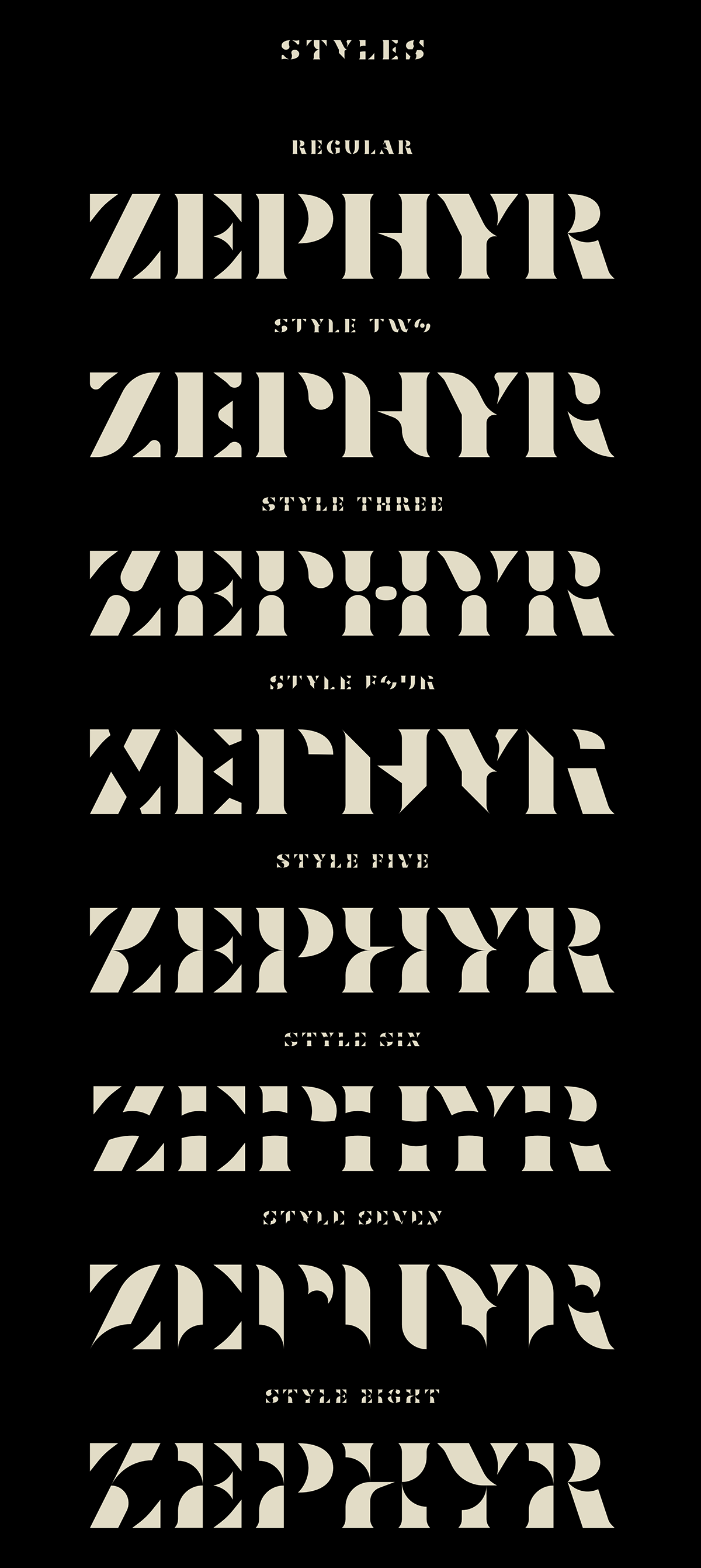 Zephyr Typeface 4