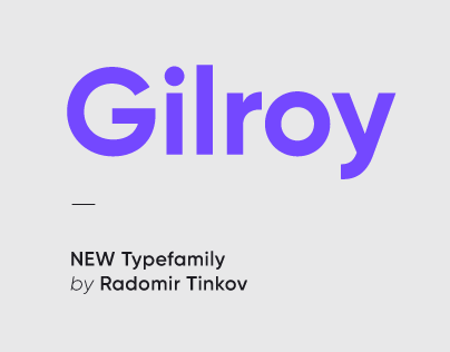 Gilroy bold шрифт