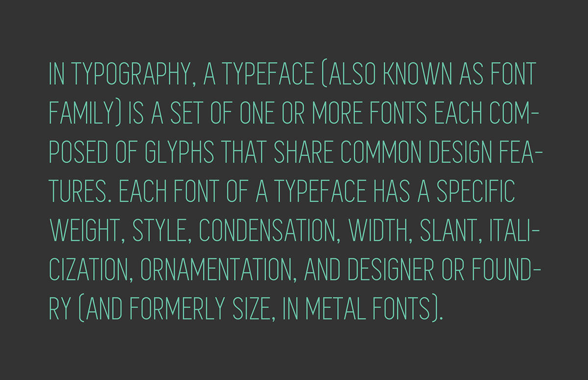 SIMPLIFICA Typeface