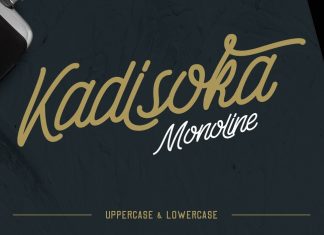 Kadisoka Monoline Font