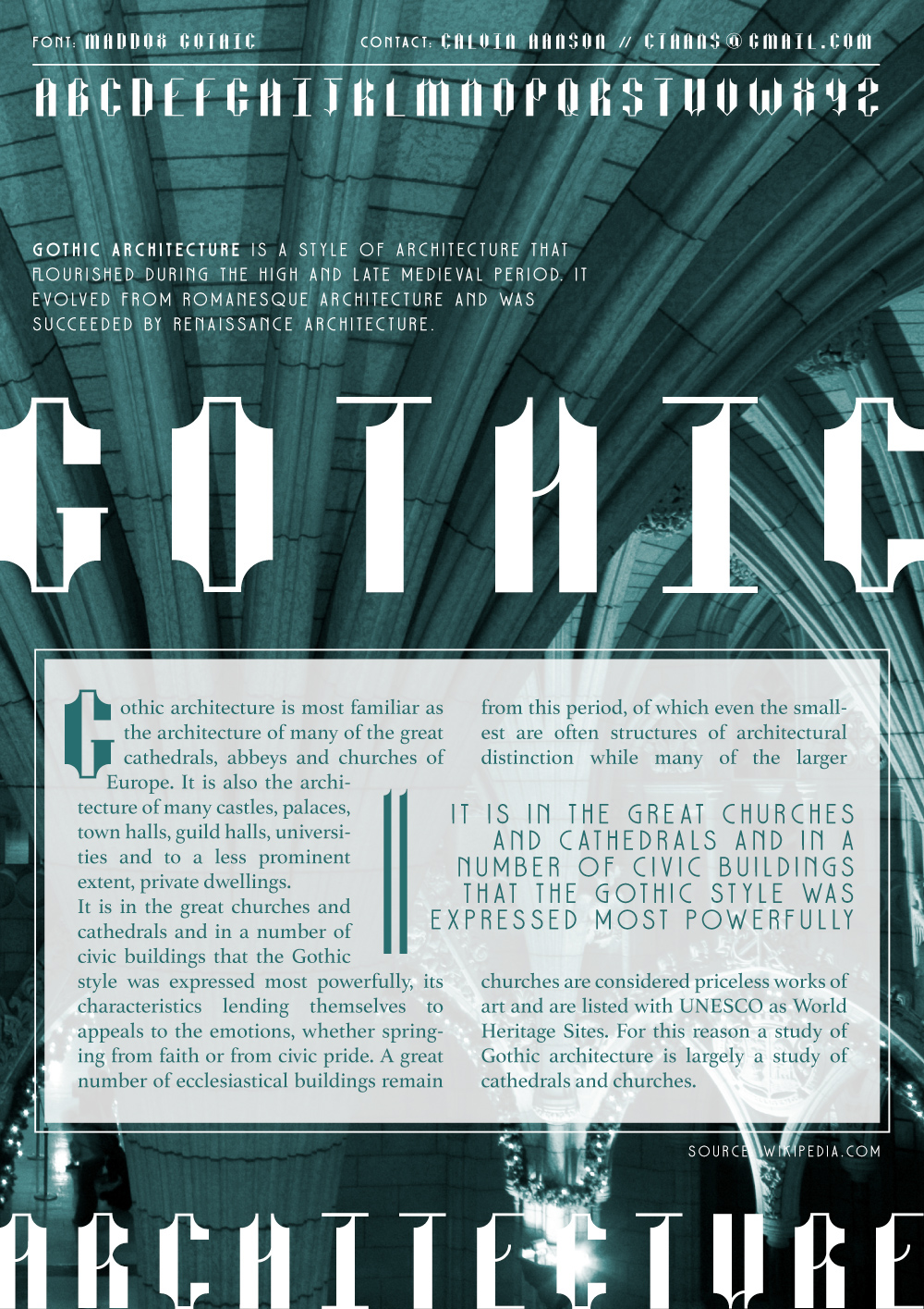 Maddox Gothic Font