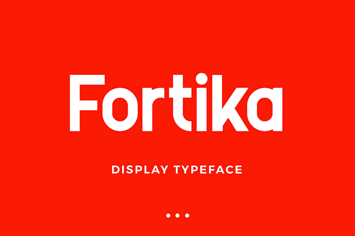 Fortika. Display typeface. 1 Фортик. Strong font.