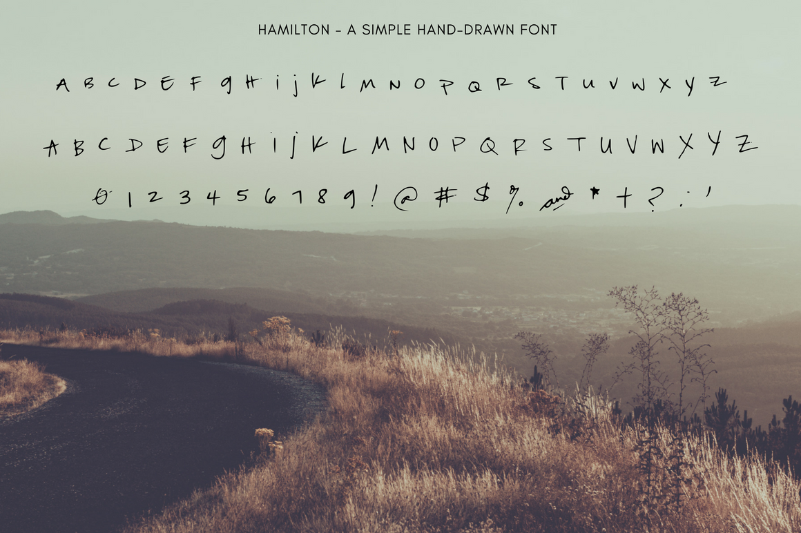 Hamilton Hand Drawn Font