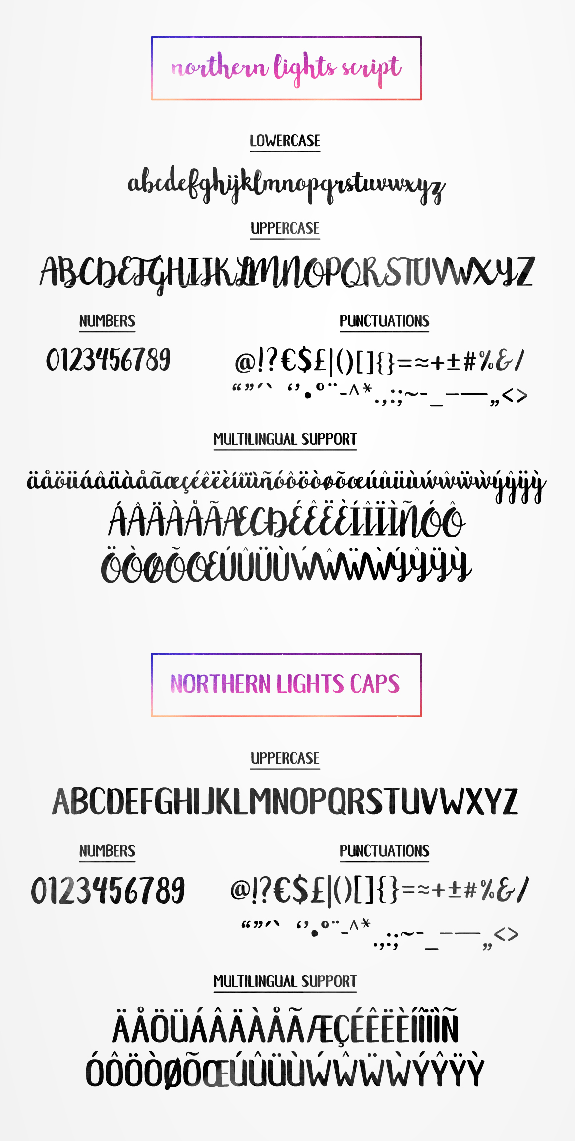 Northern Lights Script Font