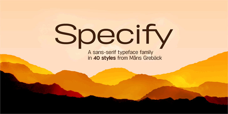 Download Specify Font Family - Befonts.com