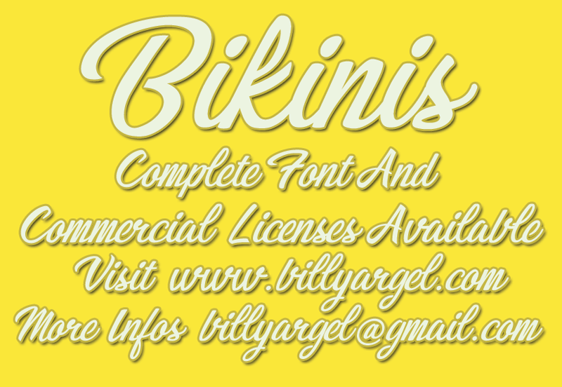 Bikinis Font  Befonts com