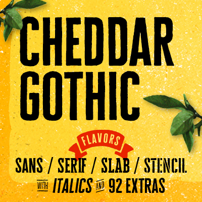 Free Cheddar Gothic Sans Script Fonts