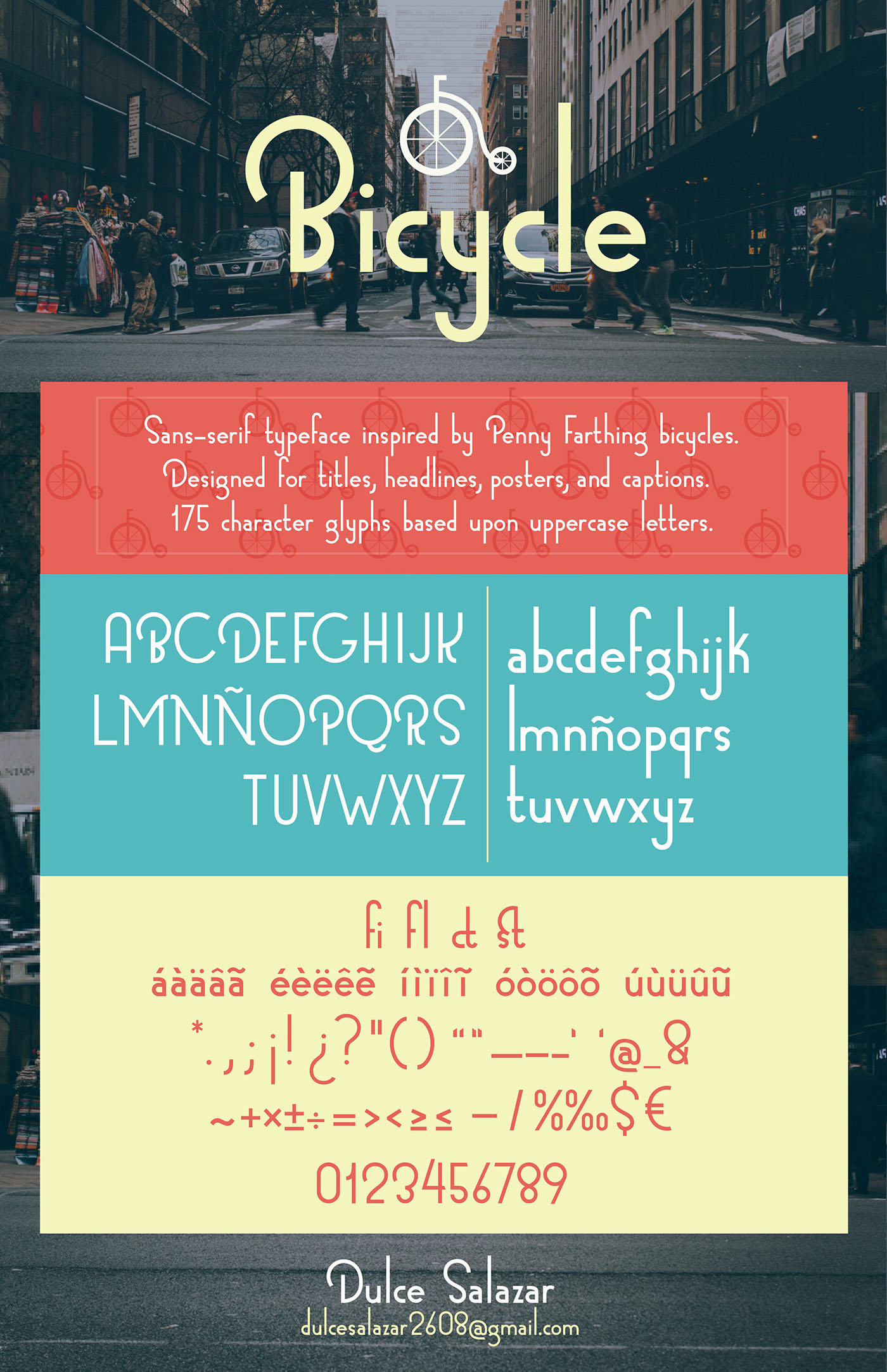 Bicycle Typeface - Download Free Font