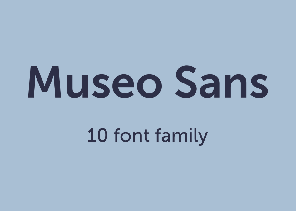 Museo sans free font