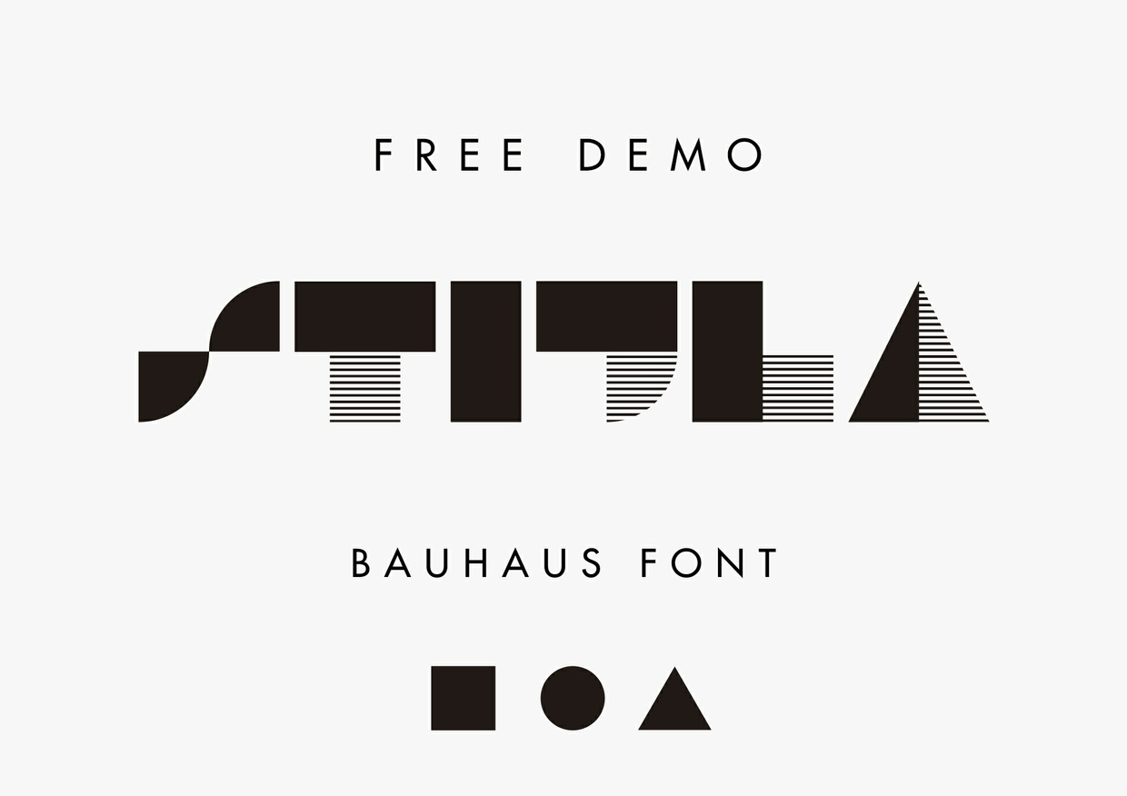 STIJLA Bauhaus-like Font