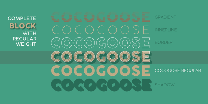 Cocogoose Pro Font Famly