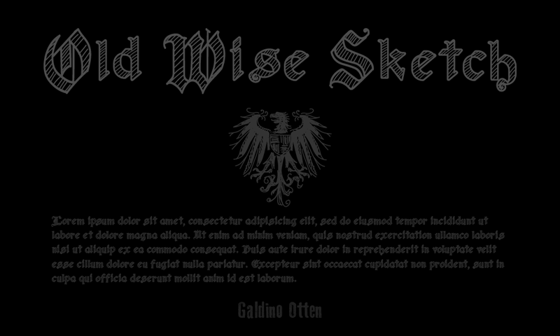 Old Wise Sketch Font