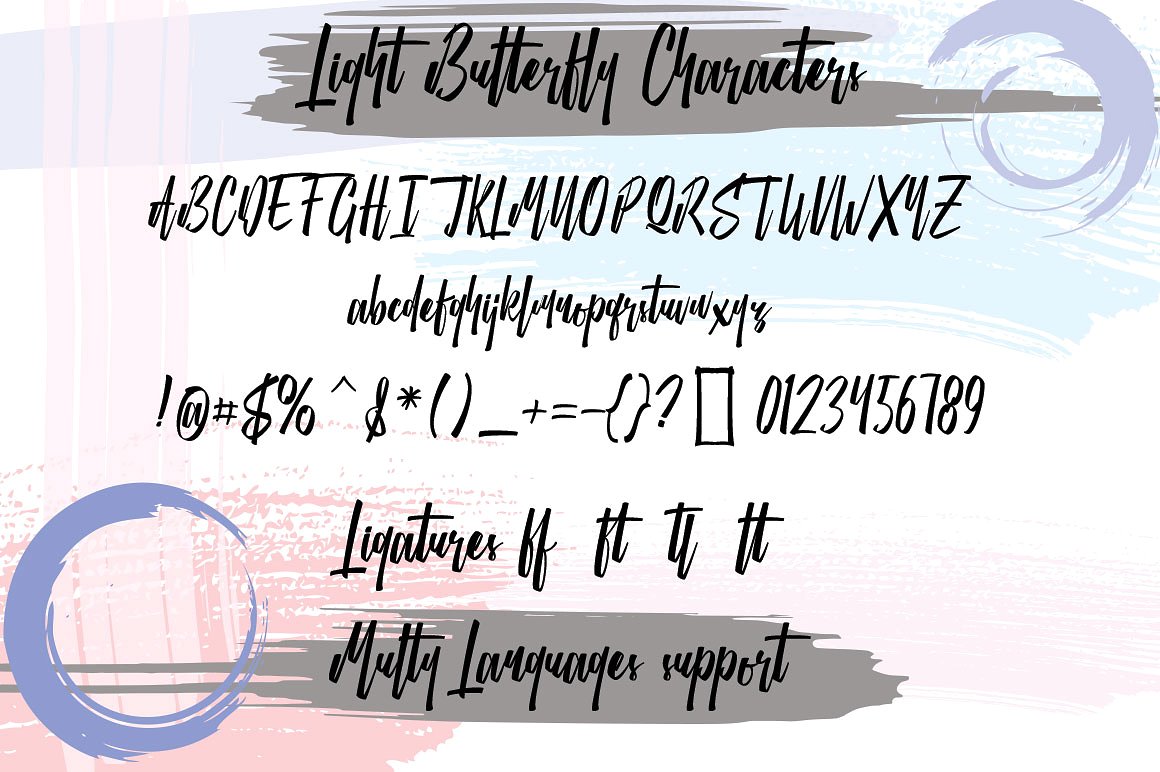 Light Butterfly Script Font