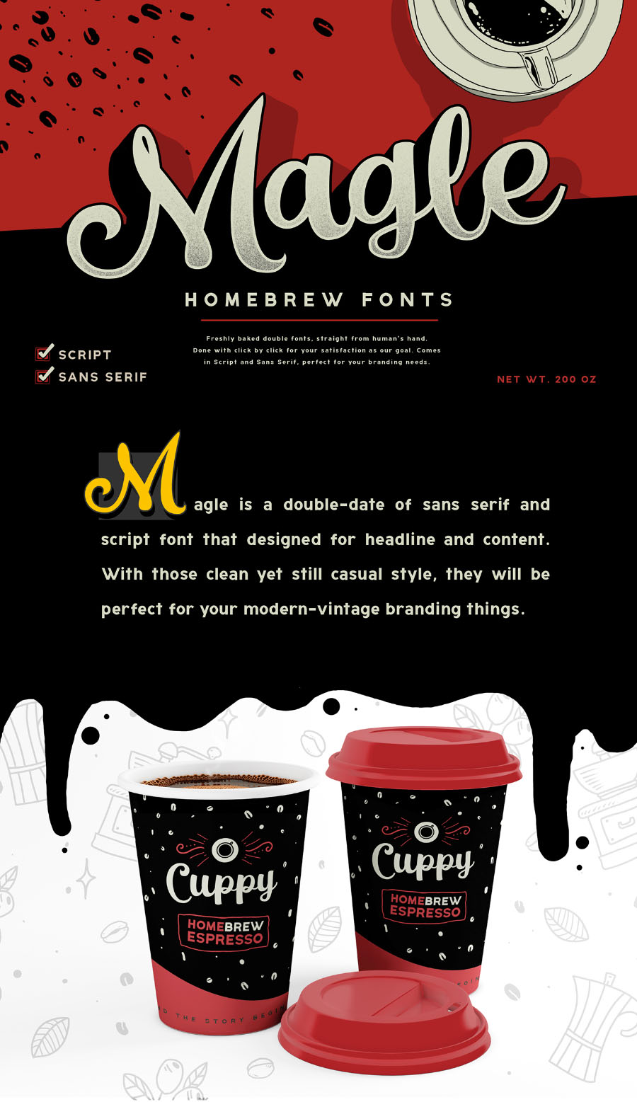 Free Magle Coffee Branding Script Script Fonts