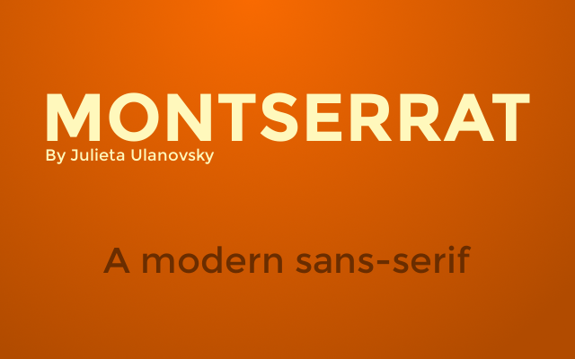 Montserrat Font Family Befonts Com