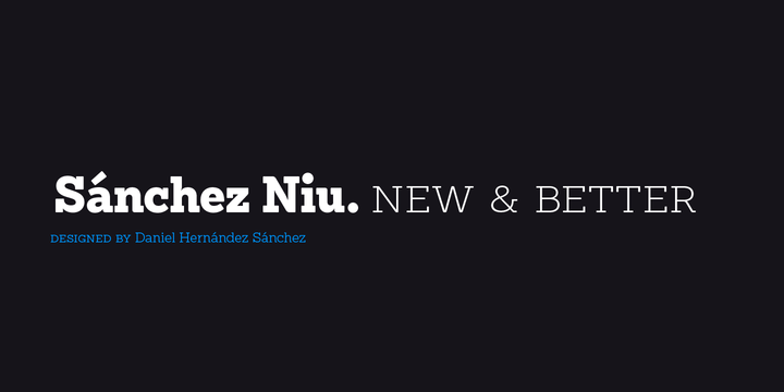Sánchez Niu Font Family