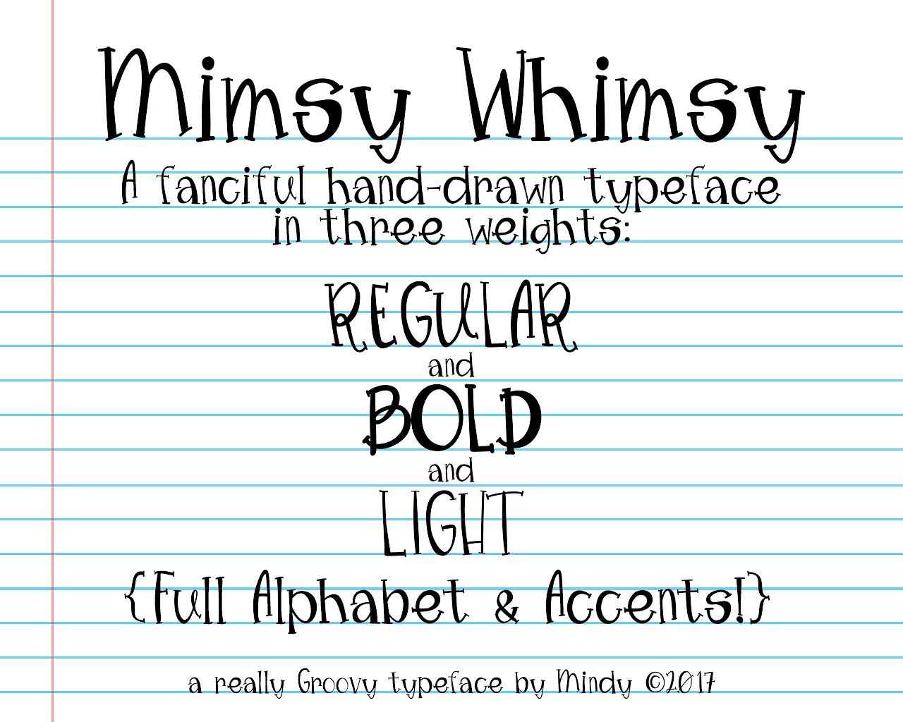 Mimsy Whimsy Typeface Befonts Com