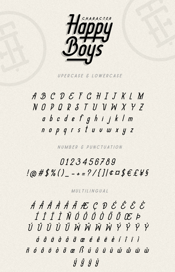 Happy Boys Typeface