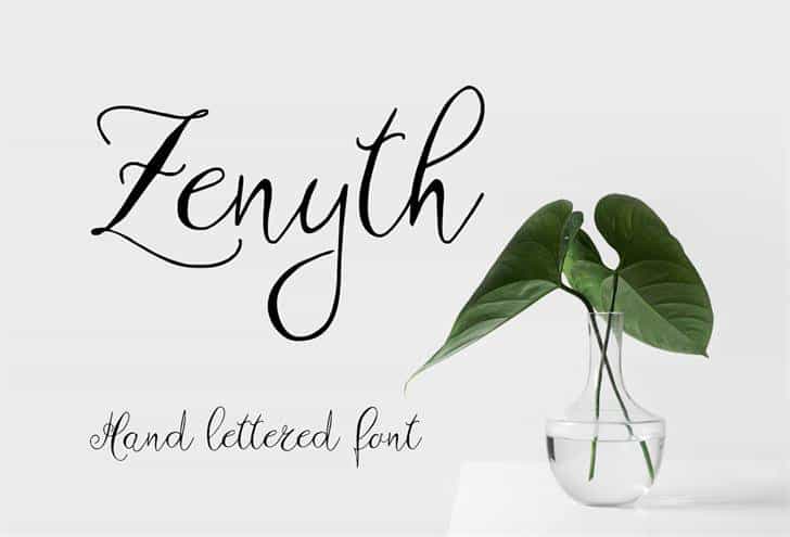 Download Zenyth Script Font Befonts Com Yellowimages Mockups