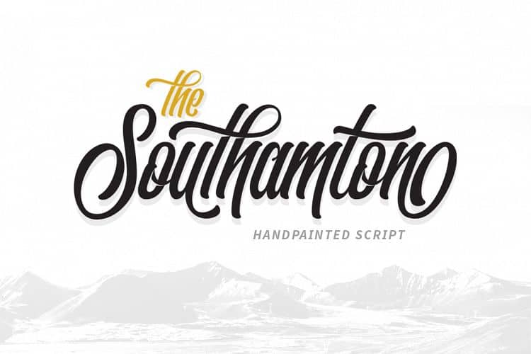 Free Southamton Script Fonts