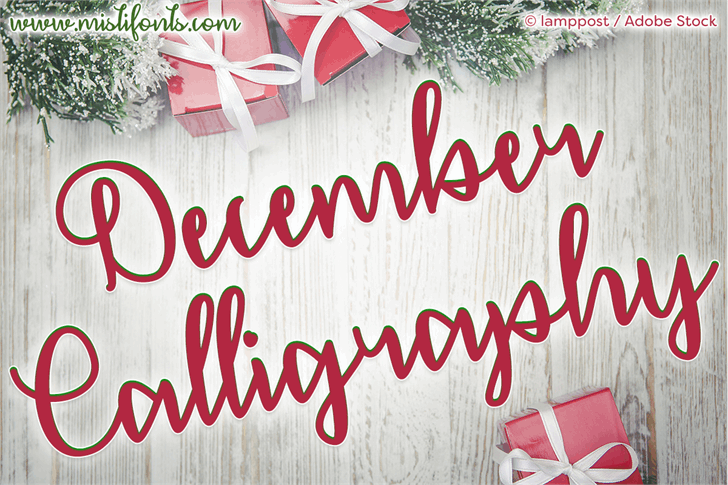 December Calligraphy Font - Befonts.com
