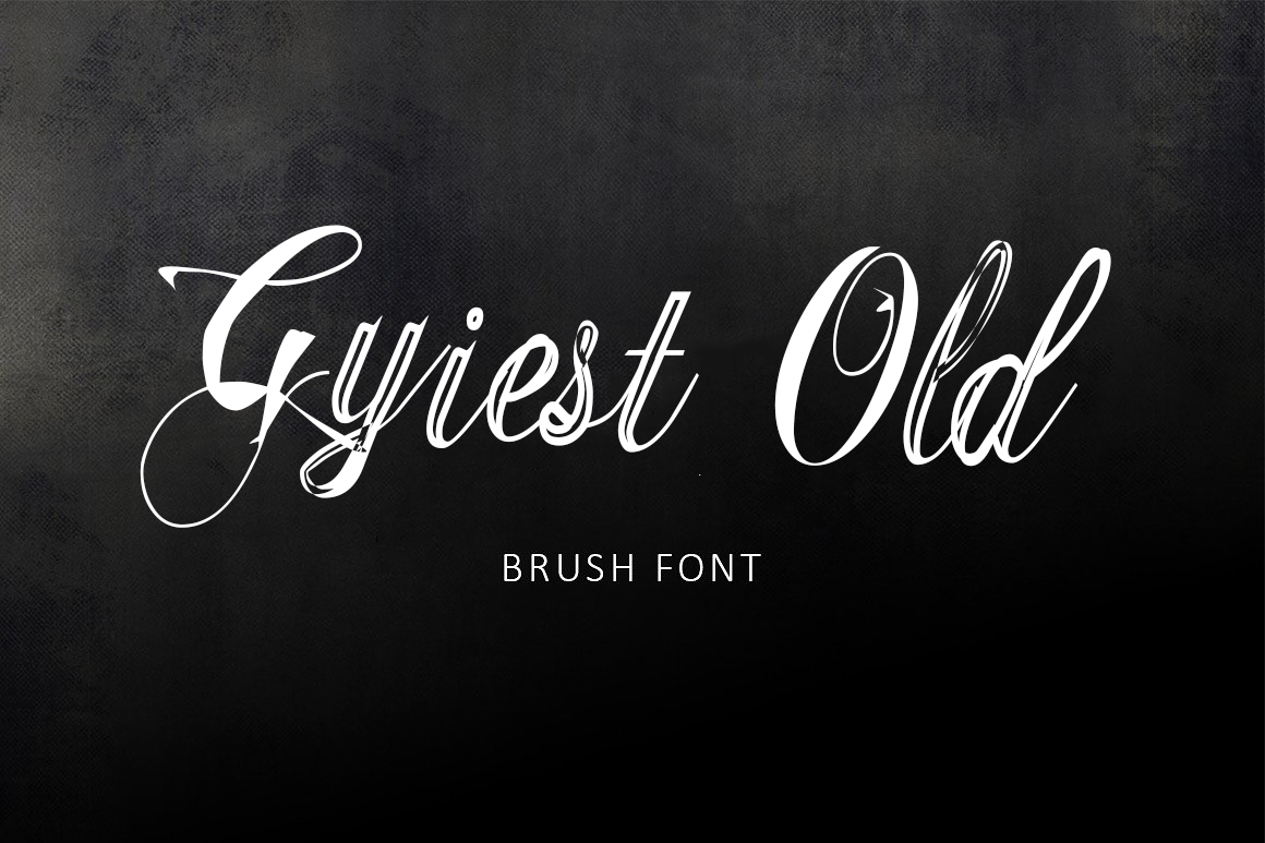 Download Gyiest Old Brush Font - Befonts.com