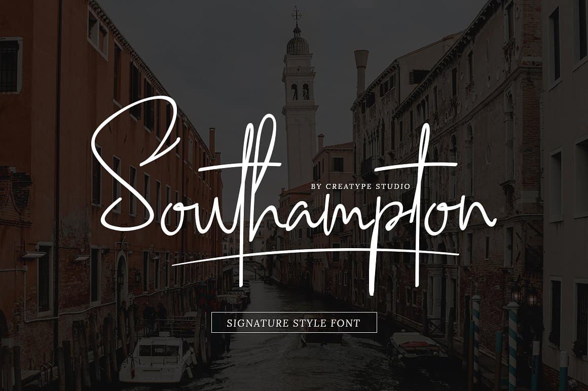 Free Hampton Signature Script Fonts