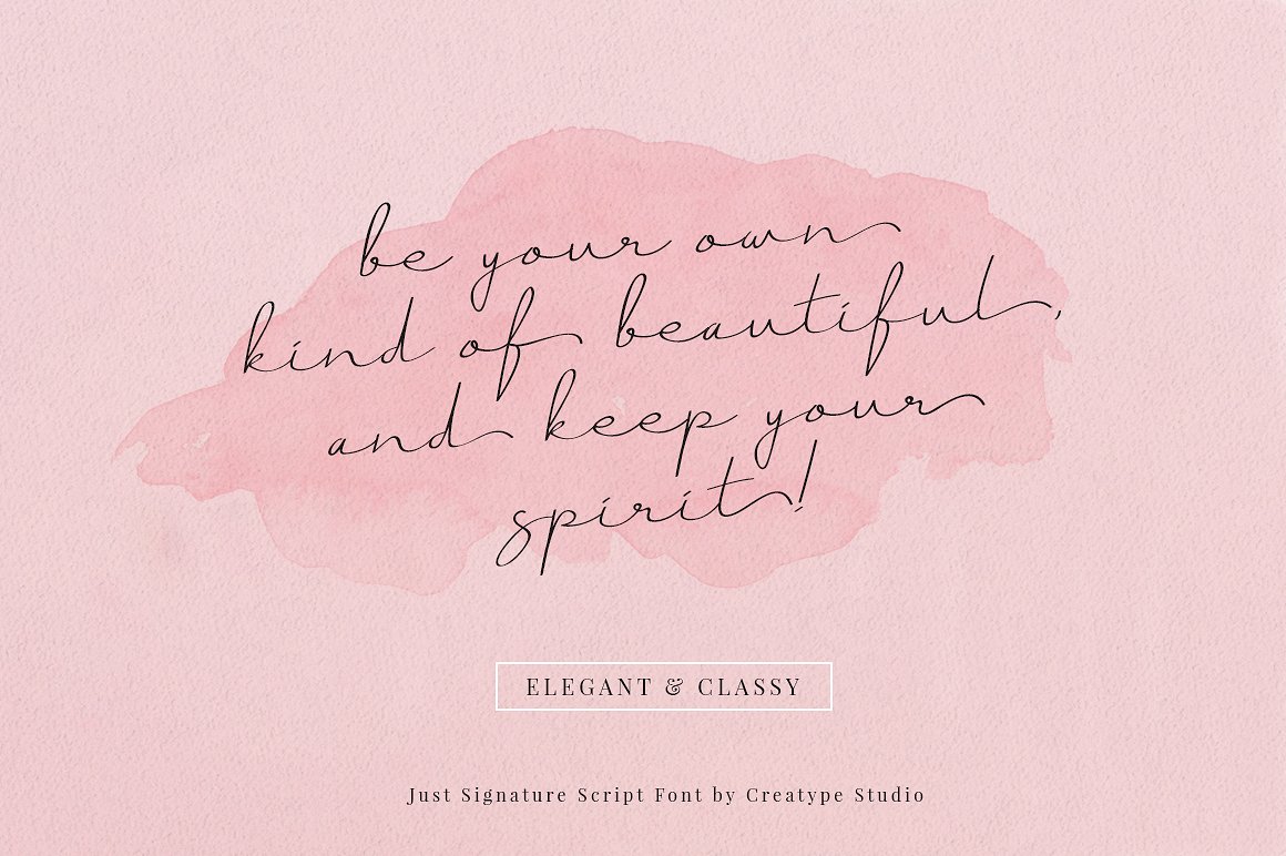 Just Signature Font