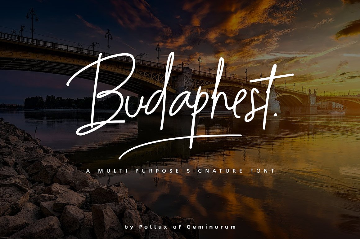 Free Budaphest Script Script Fonts