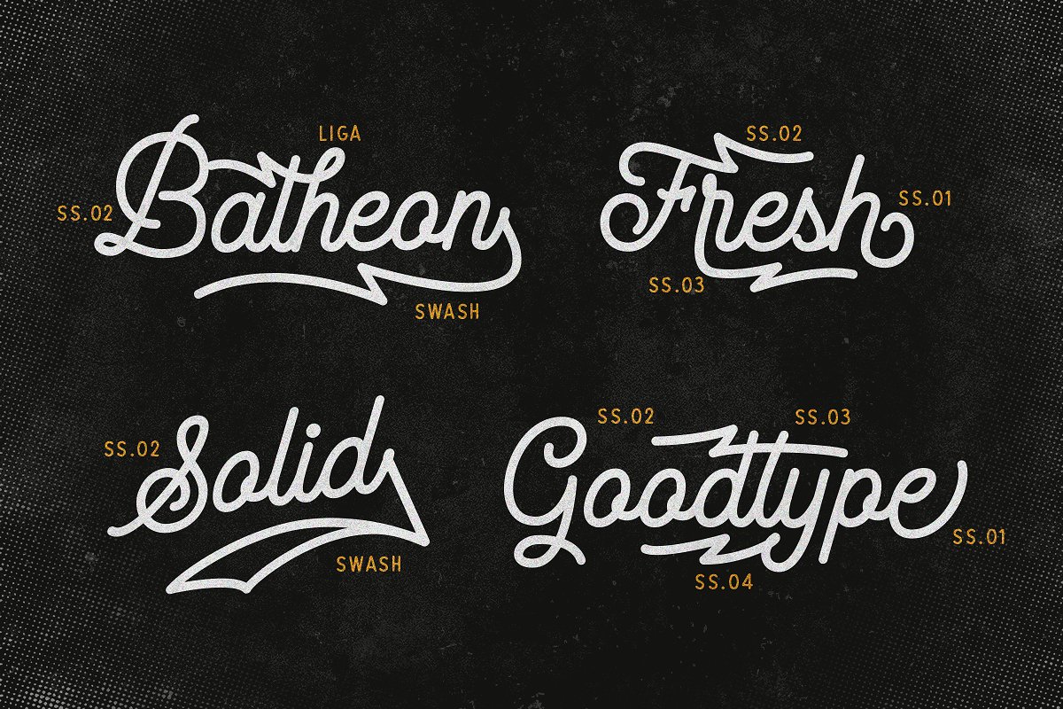 Routen Lightning Monoline Font Routen Lightning Monoline Font