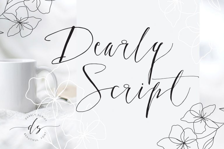 dearly script font