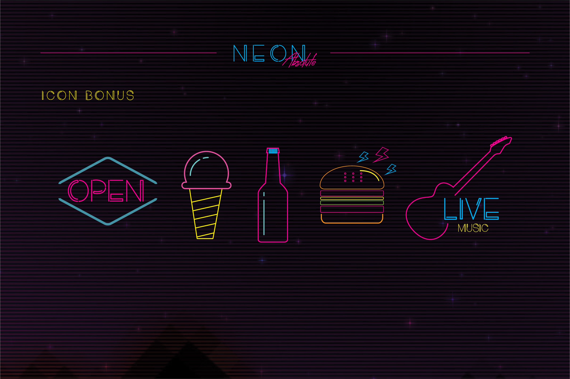 Neon Absolute Typeface Befonts Com