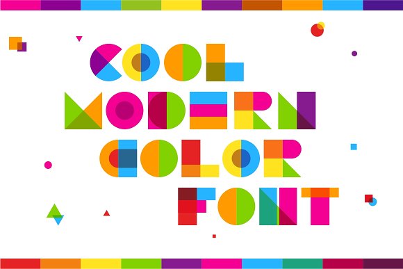  Garis Lengkung  Colorful Font Befonts com