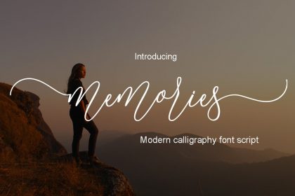 Free The Memories Duo Script Fonts